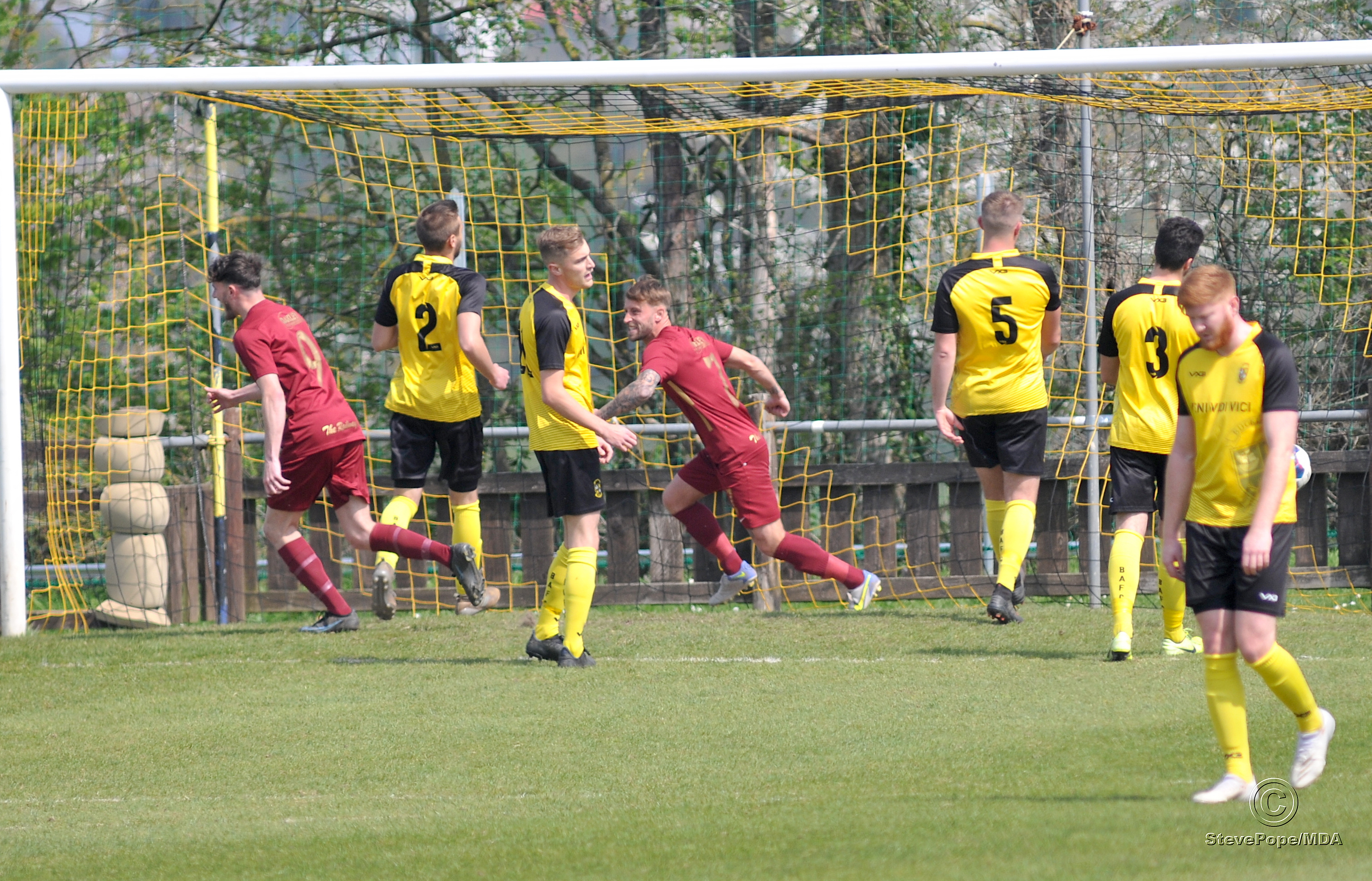Action from Buckland Athletic Reserves’ 2-0 defeat at home to Mount Gould on Saturday.