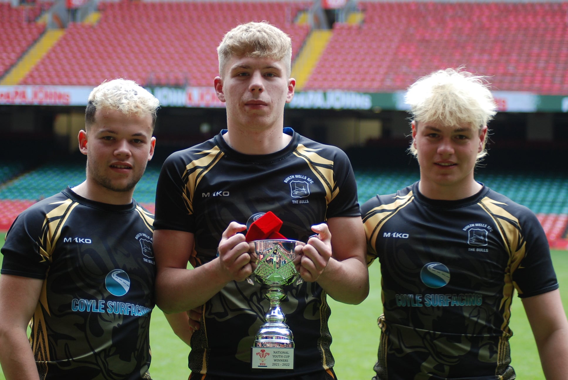 Daniel Mcloughlin, Rhys Davies and Morgan Price