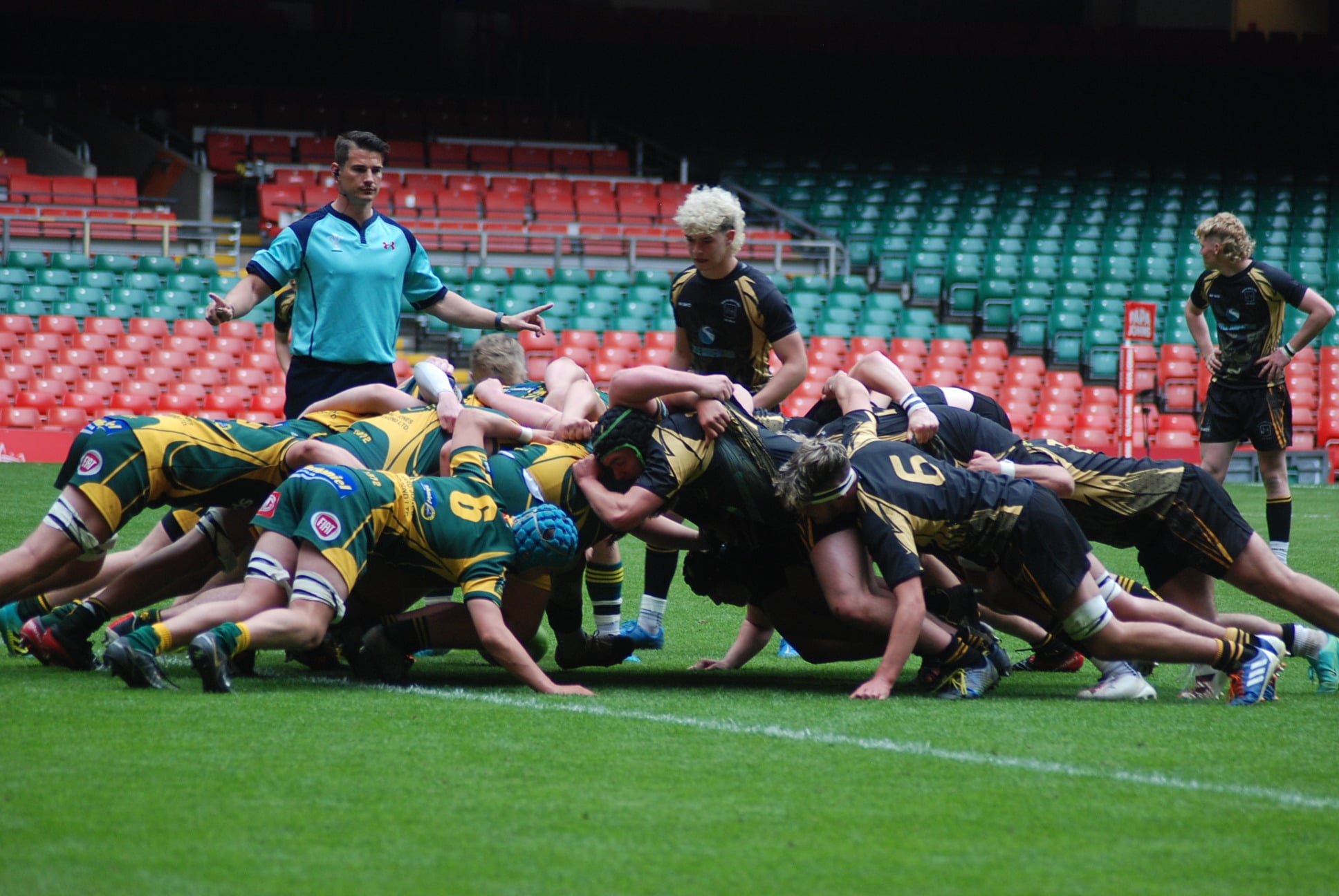 A hard fought scrum