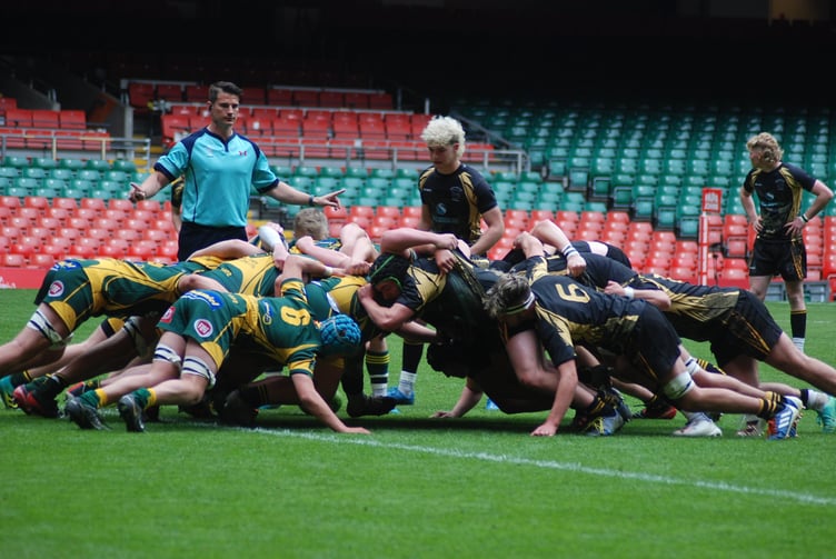 A hard fought scrum
