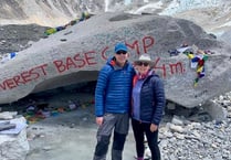 Club couple make tough trek to Everest base camp