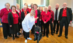 Paw-some singing raises £205 for Guide Dogs