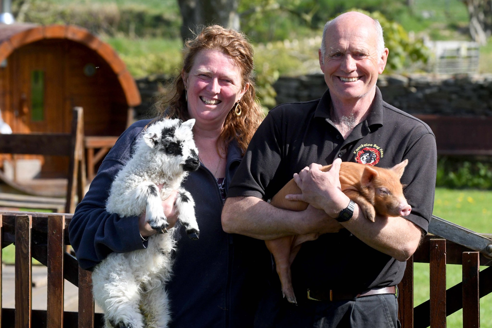 Fiona and John Anderson at Knockaloe Beg Farm