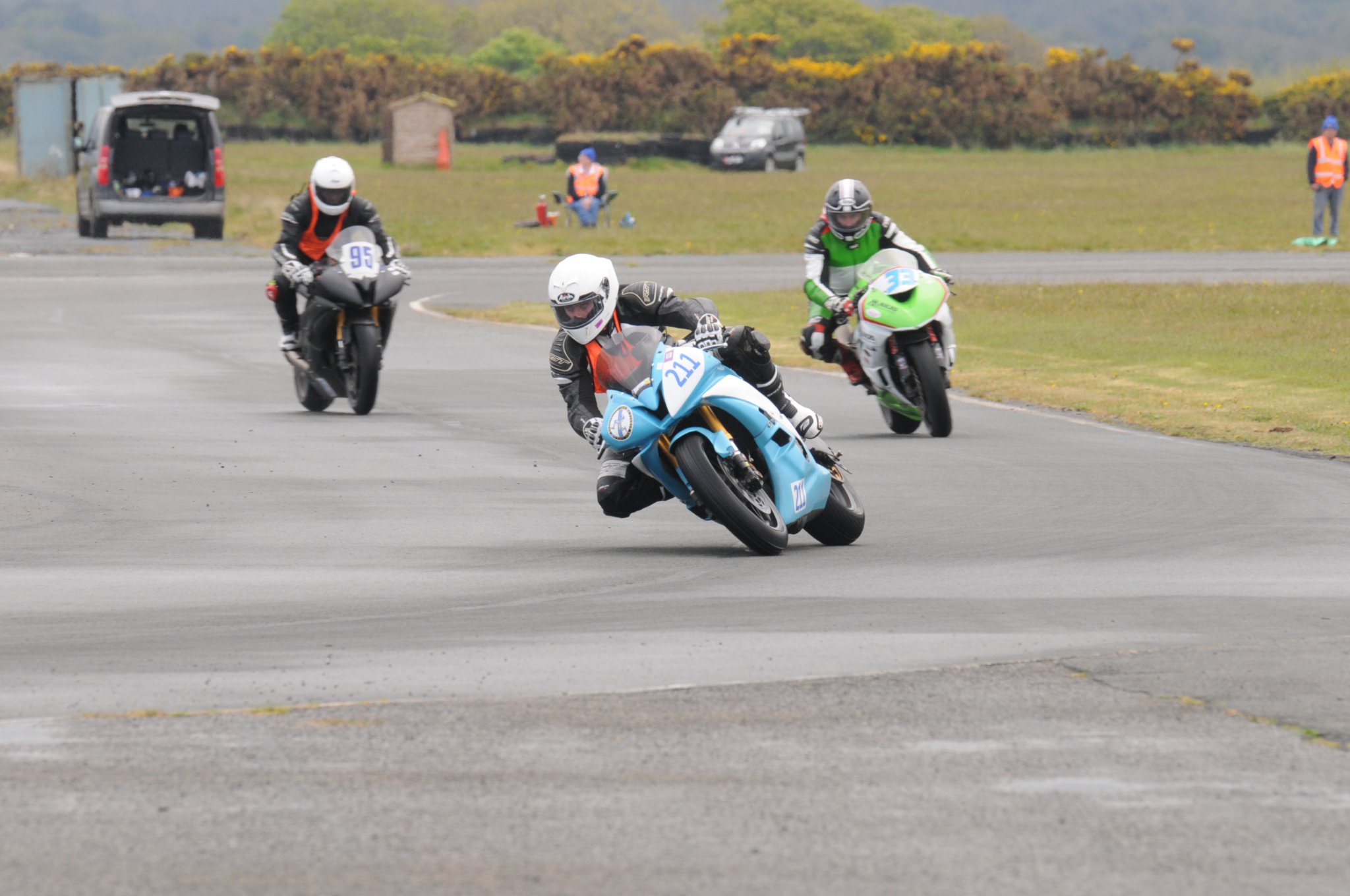 Taylor Shipton won the first Clubman race from Mark Raine and Matt Davies, but the latter man won race two (JW220501(475))