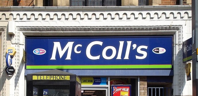 McColl’s general sign view