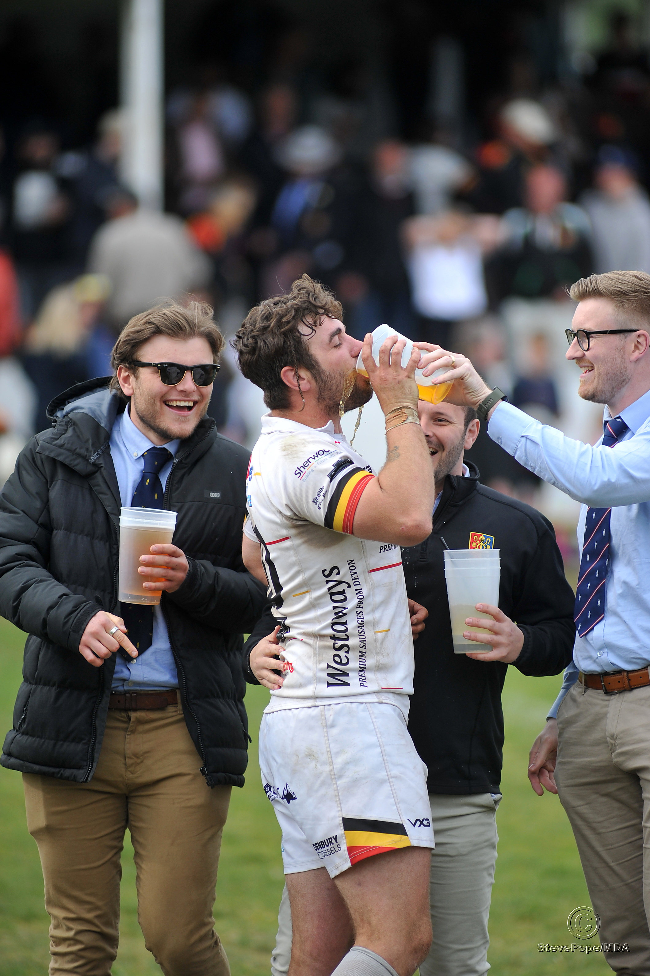 Action from Newton Abbot’s Devon Intermediate Cup final victory over Kingsbridge on Saturday.