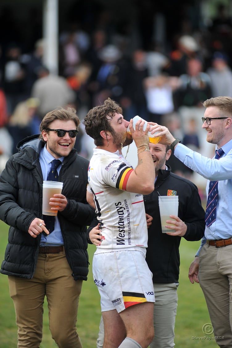 Action from Newton Abbot’s Devon Intermediate Cup final victory over Kingsbridge on Saturday.