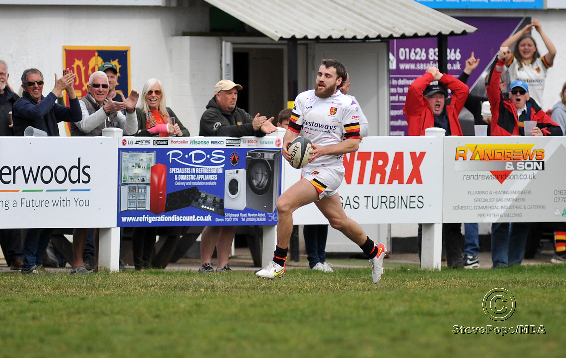 Action from Newton Abbot’s Devon Intermediate Cup final victory over Kingsbridge on Saturday.