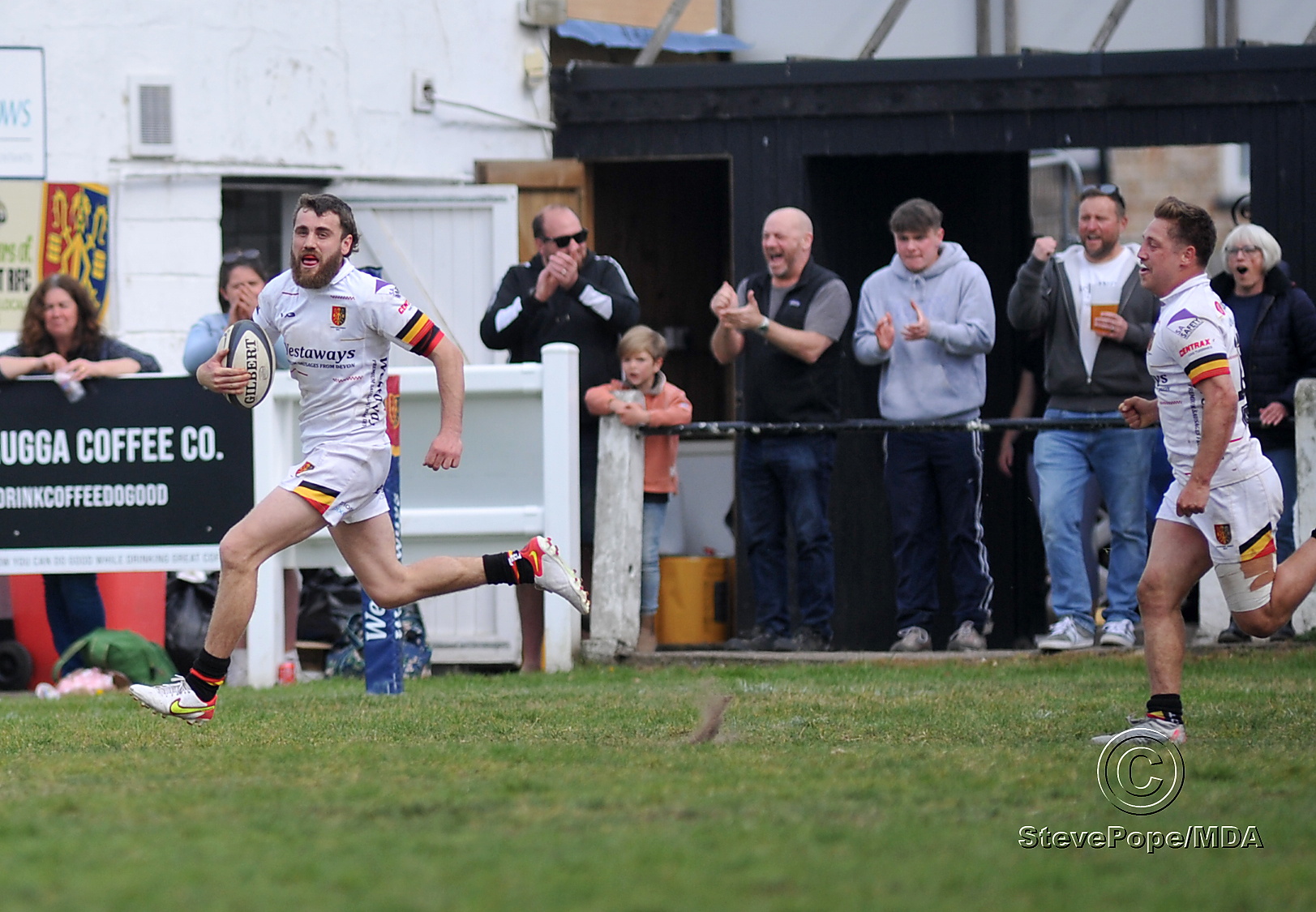 Action from Newton Abbot’s Devon Intermediate Cup final victory over Kingsbridge on Saturday.