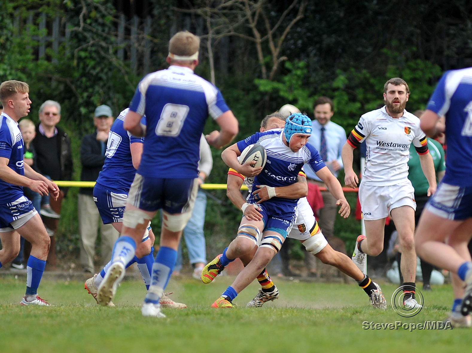 Action from Newton Abbot’s Devon Intermediate Cup final victory over Kingsbridge on Saturday.