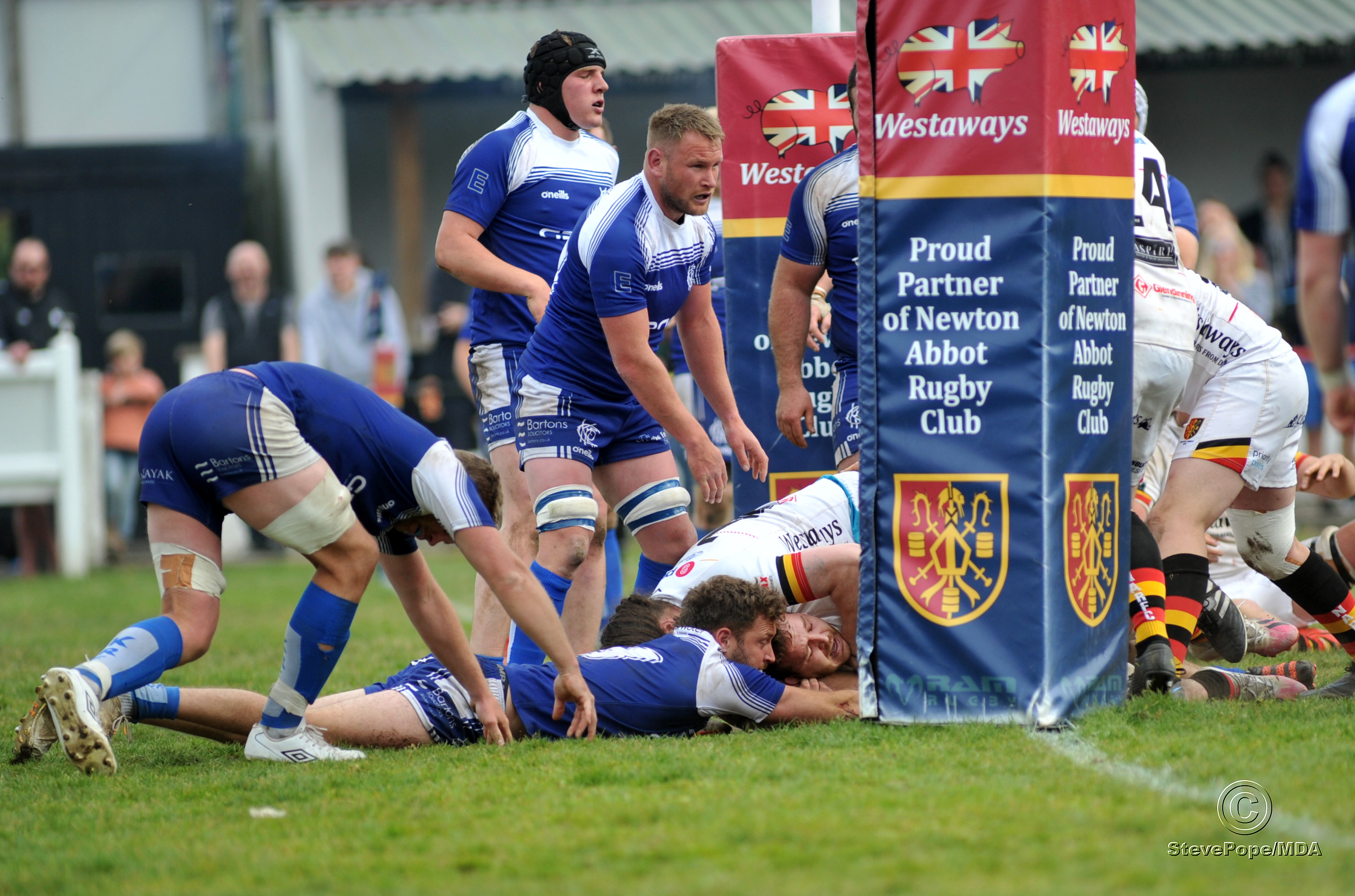 Action from Newton Abbot’s Devon Intermediate Cup final victory over Kingsbridge on Saturday.