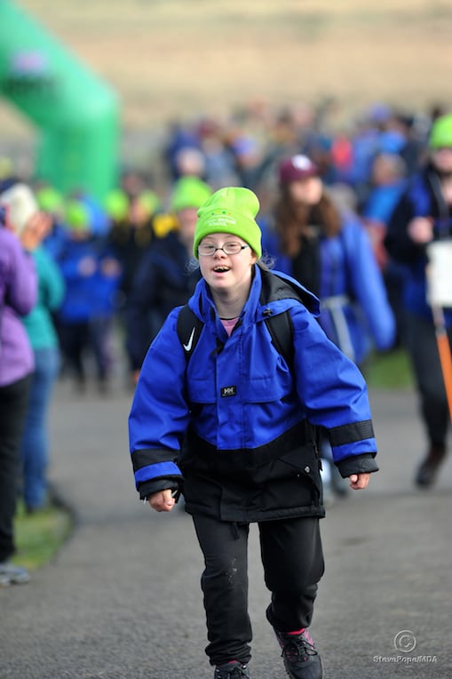 Okehampton Camp, Dartmoor. Start of the 2022 Ten Tors event. Youngsters at the start of the Jubilee Challenge .