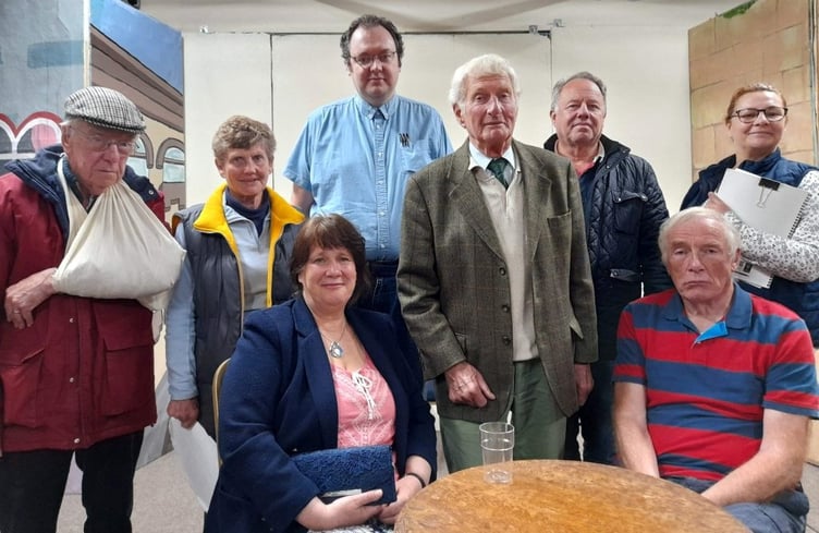 ABOVE: The Senior Speed Date: Left to right: Graham Leverett, Avril Back, Keith Coventry, Brian Clifton, Rob Houston, Paula Curtis. Seated: Bella Alexander and Nicholas Maxell.
RIGHT: The Worst Day of My Life cast: Left to right: Eila Grange, Claire Allen, Freya Bolton, Jennifer Tabb, Tim Waine (seated).