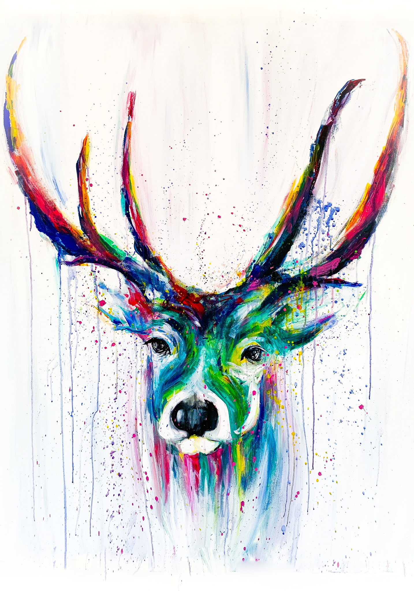 Stag by Drawn to the Valley artist Lauren Jobe