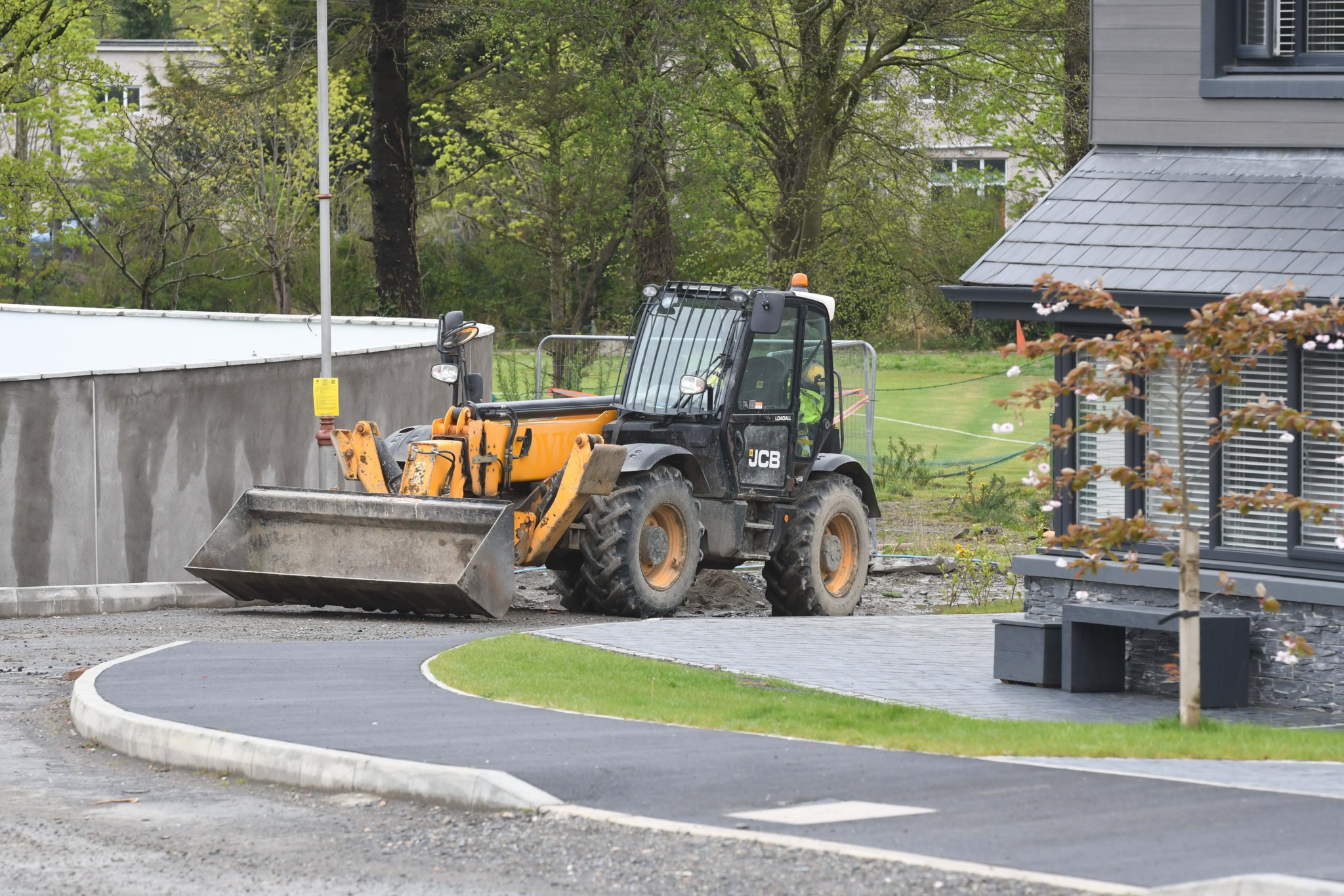 Building materials left at the Crosby Meadow estate -