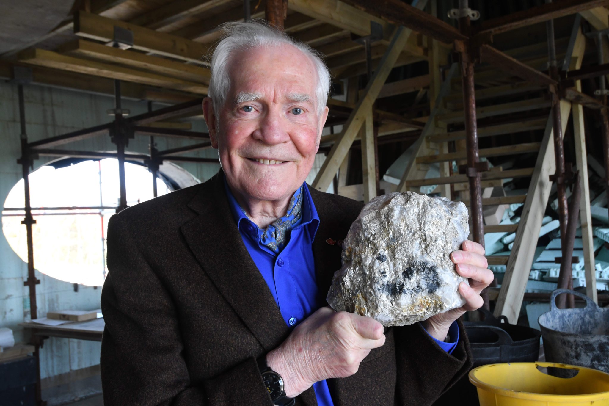 A look inside Dr John Taylor's 'Hobbit home' being built at Ballawoods Halt, on the railway line between Blackboards and Ballasalla -