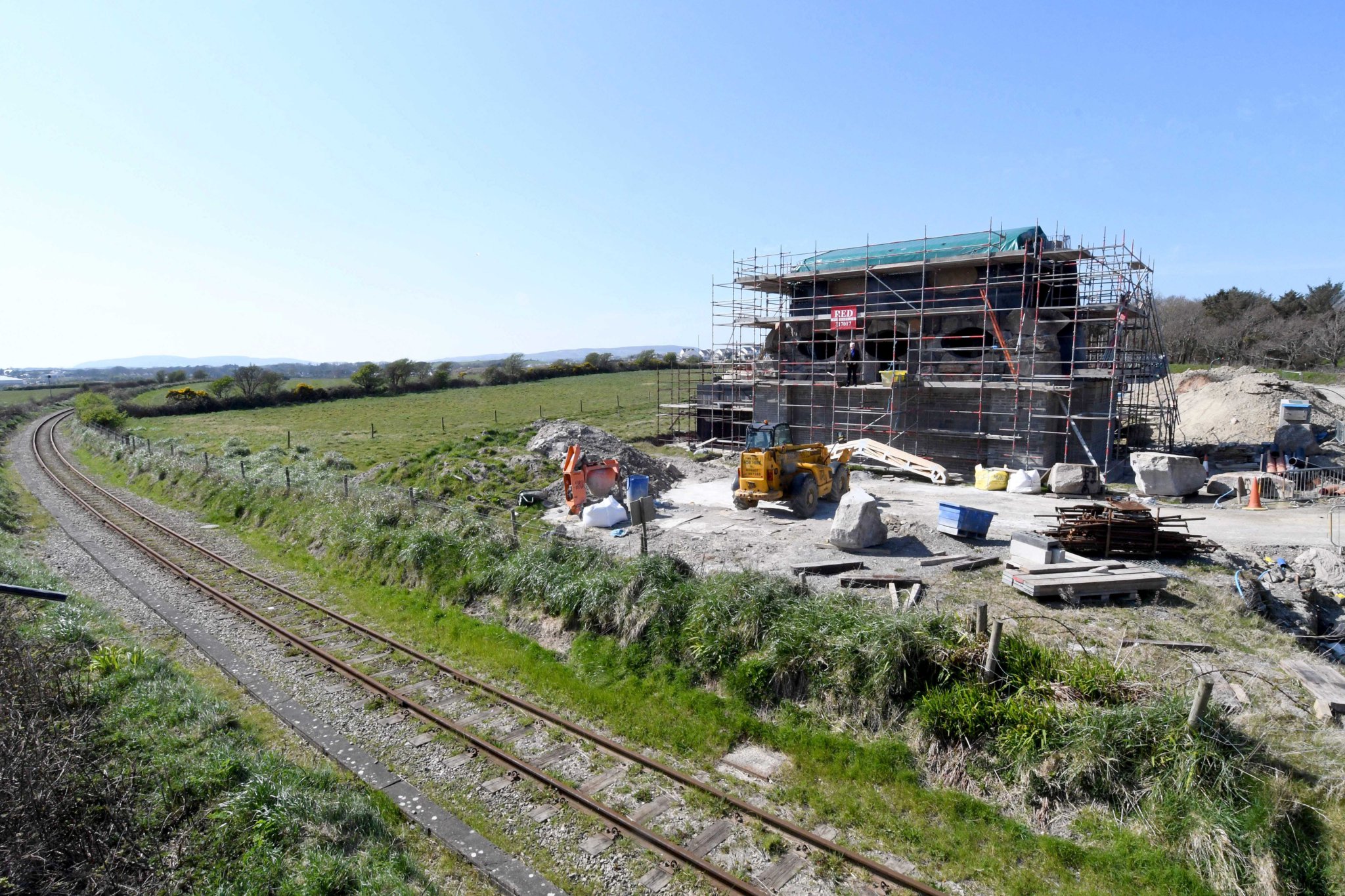 A look inside Dr John Taylor's 'Hobbit home' being built at Ballawoods Halt, on the railway line between Blackboards and Ballasalla -