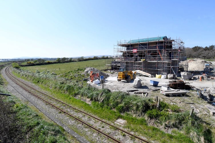 A look inside Dr John Taylor's 'Hobbit home' being built at Ballawoods Halt, on the railway line between Blackboards and Ballasalla -