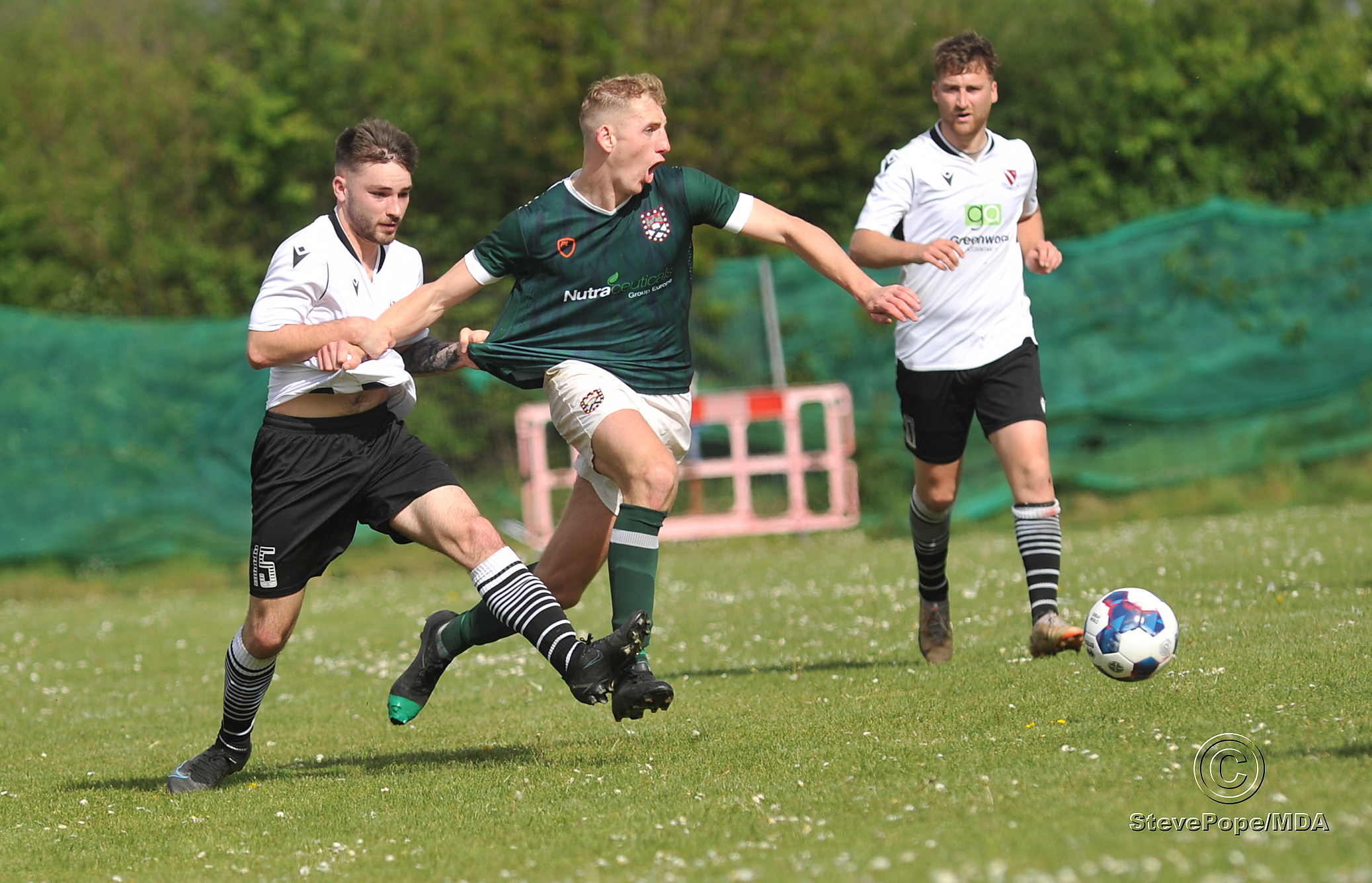 Action from Saturday’s McDonald’s League Cup final between Teignmouth and the University of Exeter.