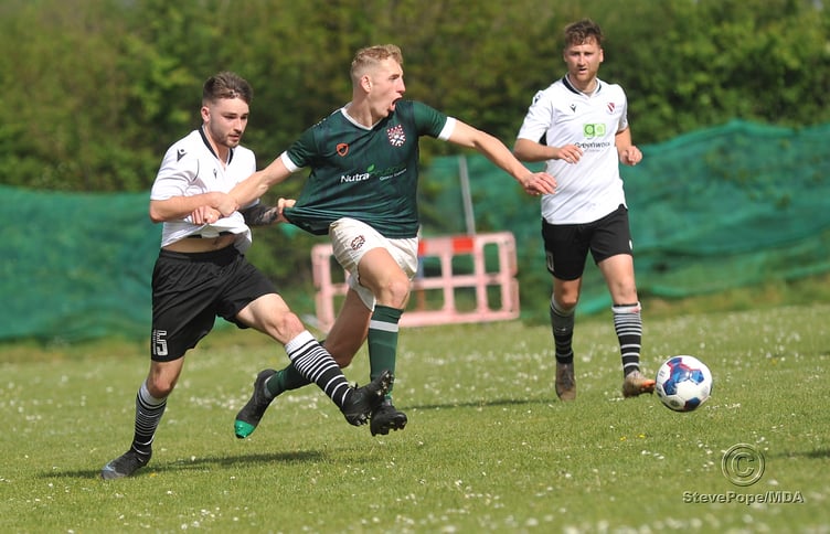 Action from Saturday’s McDonald’s League Cup final between Teignmouth and the University of Exeter.