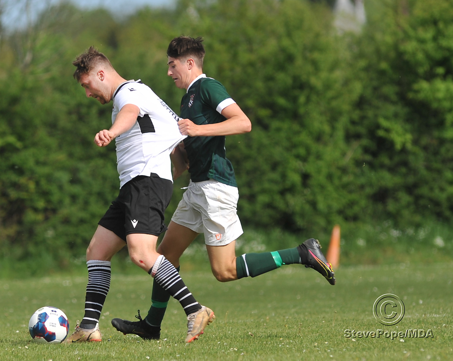 Action from Saturday’s McDonald’s League Cup final between Teignmouth and the University of Exeter.