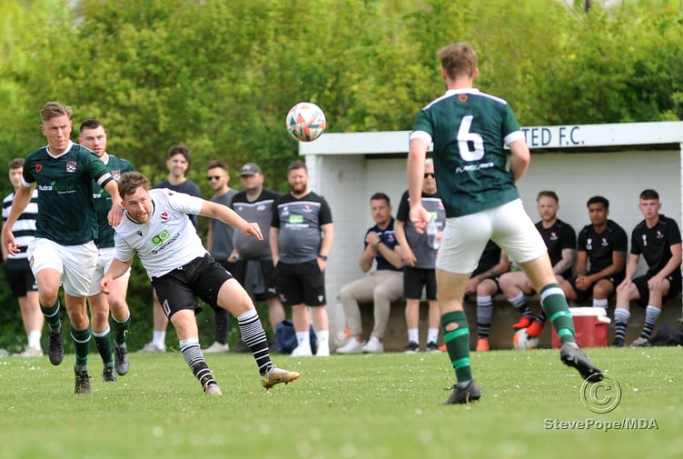 Action from Saturday’s McDonald’s League Cup final between Teignmouth and the University of Exeter.
