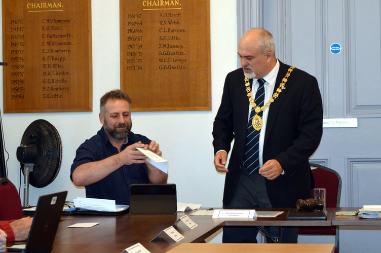 New mayor Cllr Ed O’Driscoll with his consort Lynn.