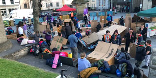 Kids get to be homeless for a night
