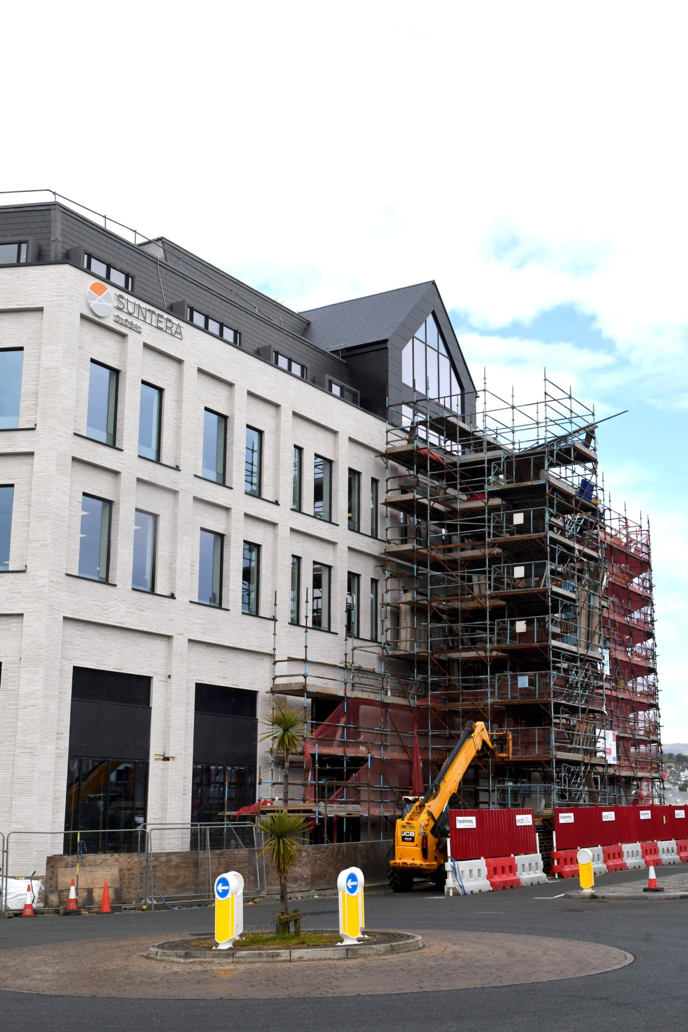 Renovation work is comcluding at the Peveril Building opposite the Sea Terminal in Douglas -