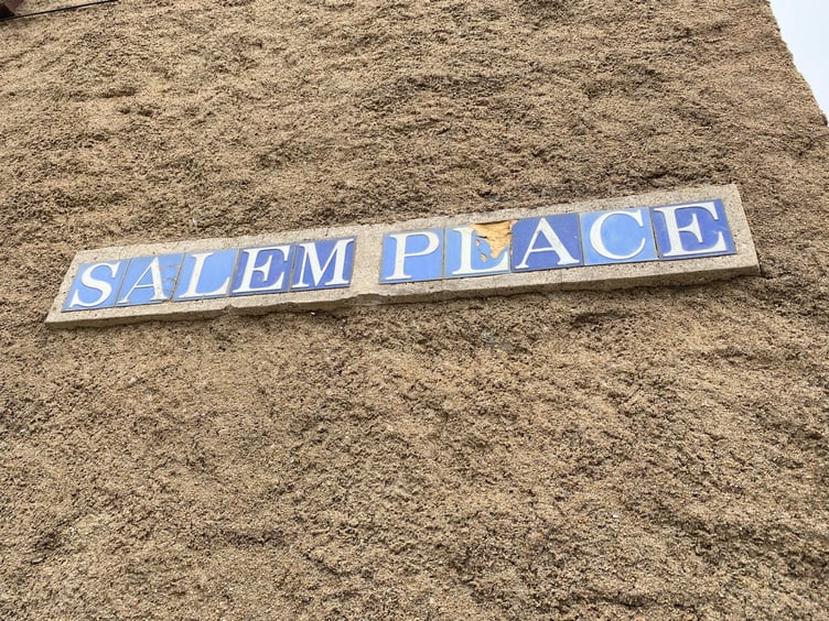Loved but not listed – Salem Place sign.
Picture: Newton Abbot Town Council (May 2022)