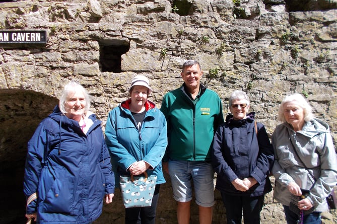 Hundleton WI members at Pembroke Castle