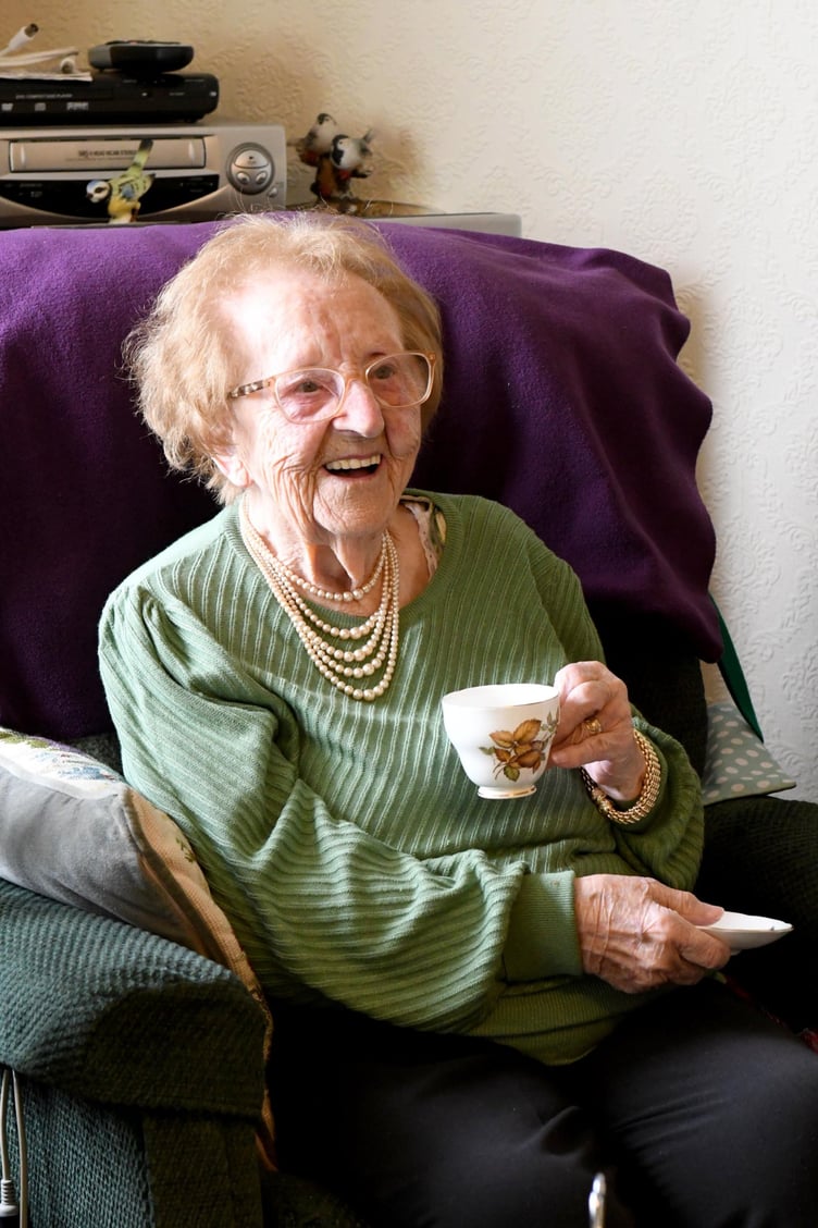 Mrs May Corlett celebrates her 100th birthday -