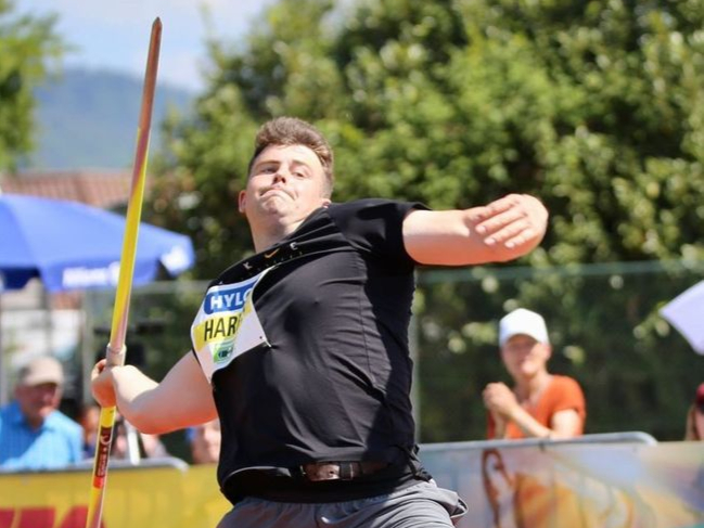 Commonwealth Games-bound Joe Harris produced a personal best of 79.53 metres at Offenburg in Germany last weekend