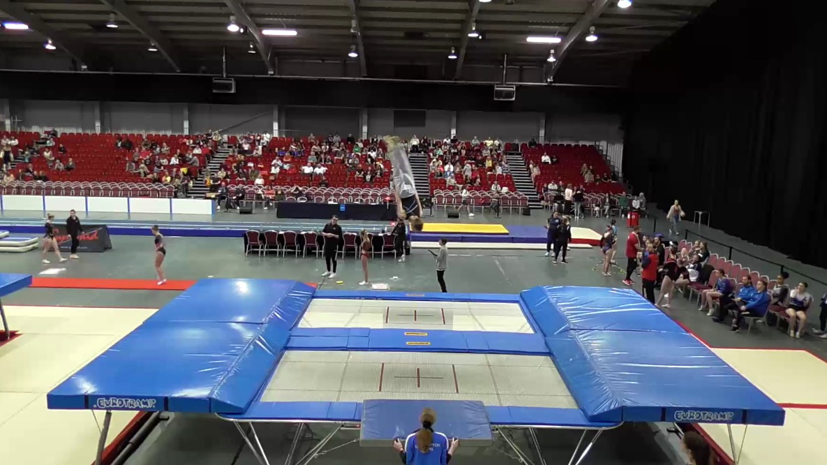 ABOVE: Mason Parker-Groves after his sixth place at the national Spring Cup and below, during his routine.