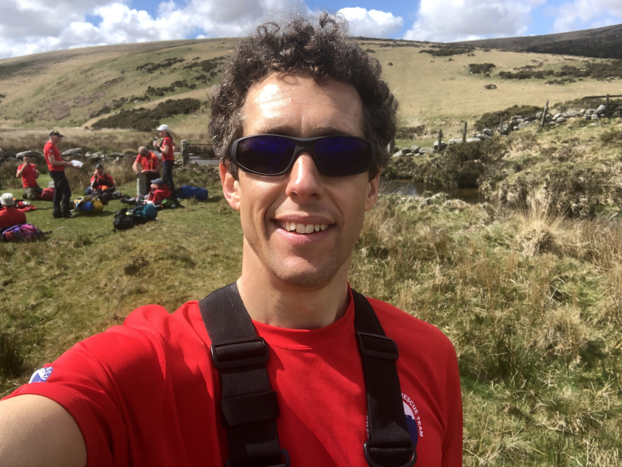 David Hutchins, 36, is aiming to run 100 miles and ascend at least 100 Dartmoor tors, continuously, self-navigating without GPS, using a map and compass only.
Picture: Adriana Hutchins