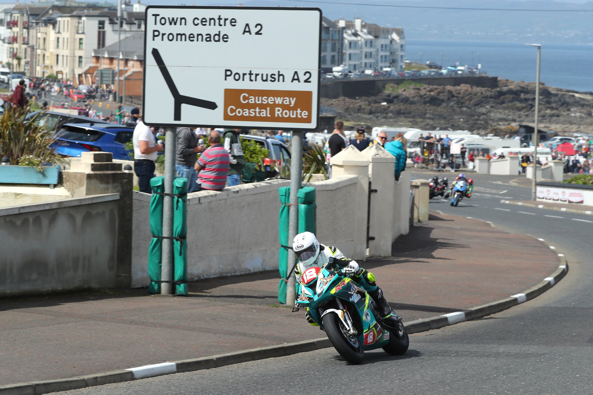 (Left) Evans at the recent NW200 where he was the fastest (Dave Kneen/ManxPhotosOnline.com)