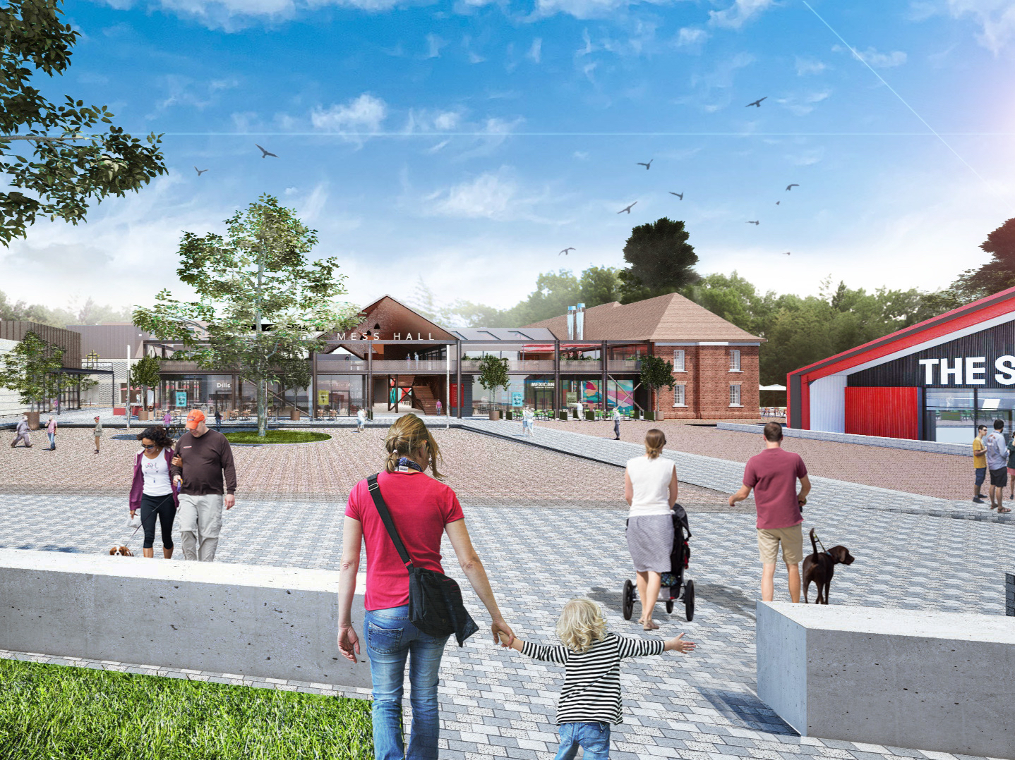 <p>An artist’s impression of Whitehill & Bordon’s new town centre</p>