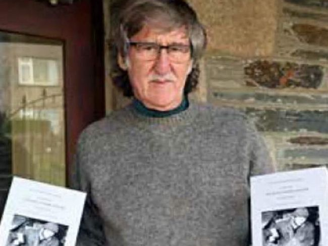 Geoff Provis at the Delabole Methodist Church with his newly launched book entitled Delabole at Work and War Volume 1. Pictures: Adrian Jasper