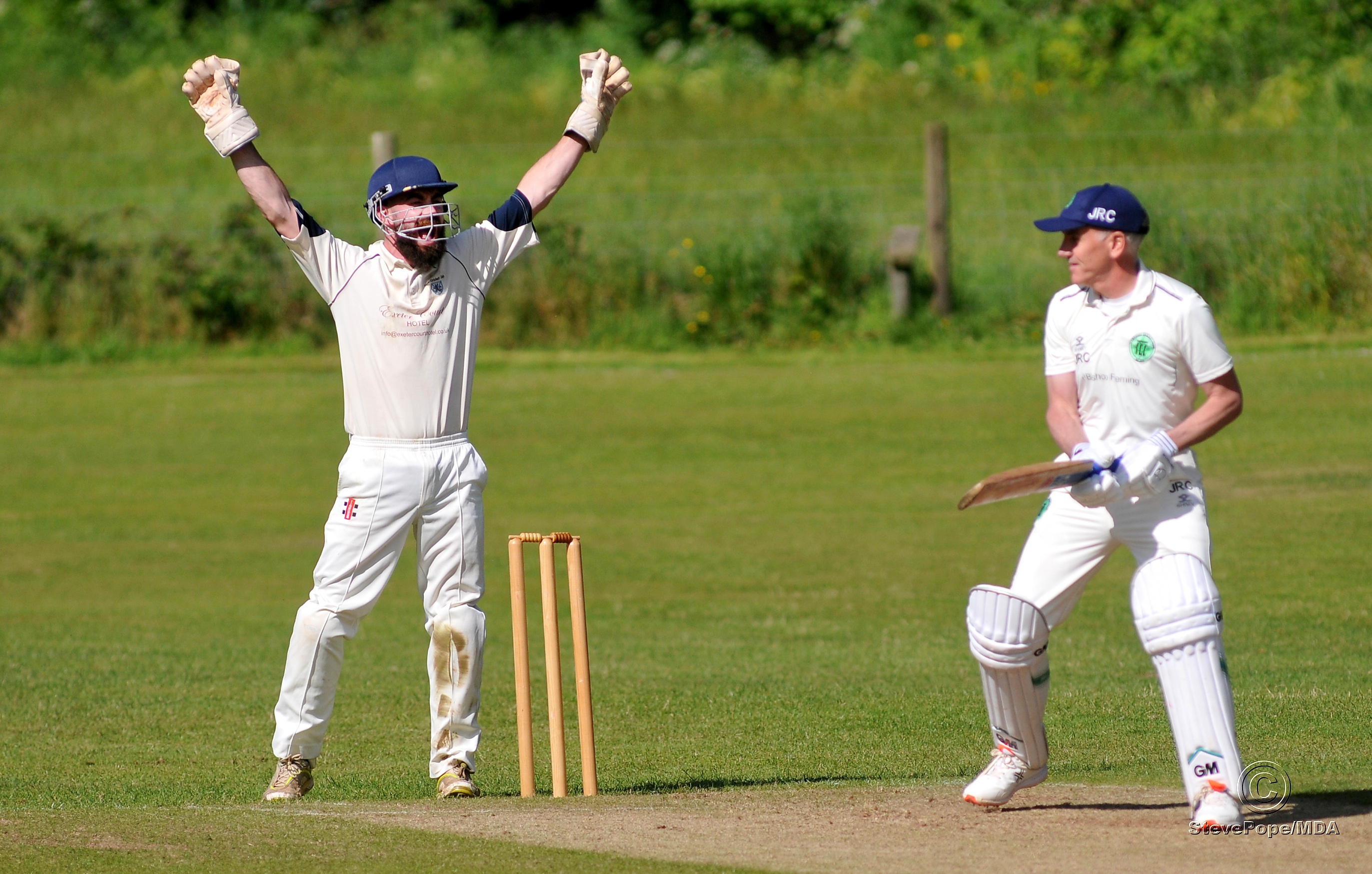 Action from Saturday’s clash between Kenn and Ivybridge second XI in the Tolchards Devon Cricket League D Division West.