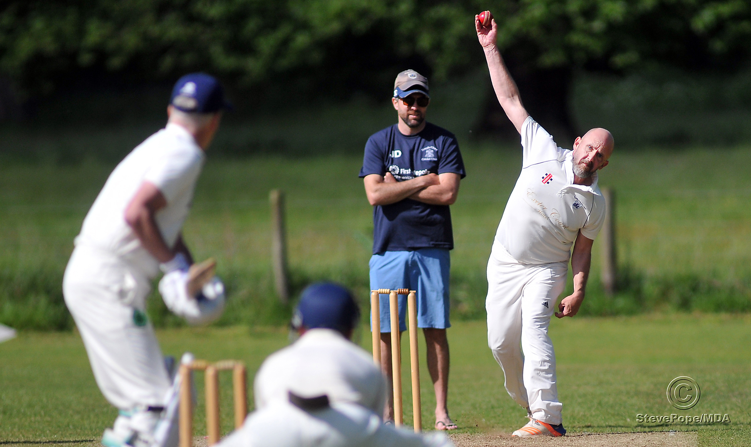 Action from Saturday’s clash between Kenn and Ivybridge second XI in the Tolchards Devon Cricket League D Division West.