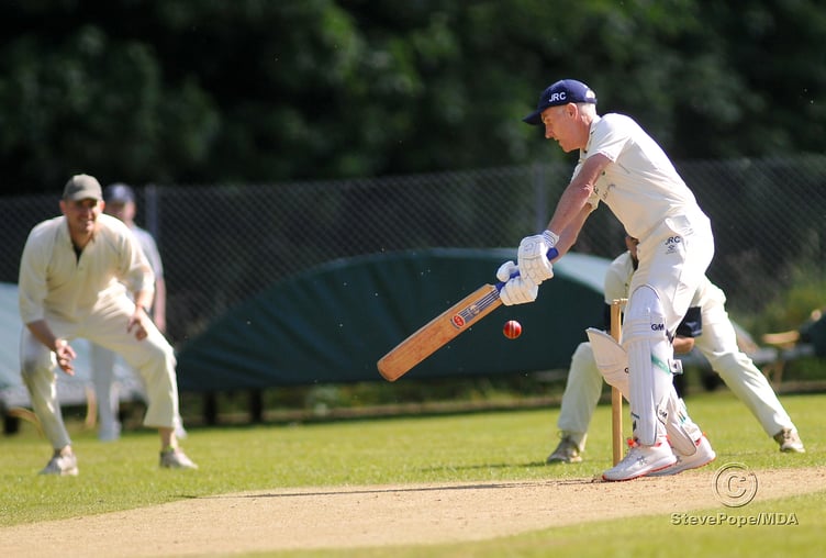 Action from Saturday’s clash between Kenn and Ivybridge second XI in the Tolchards Devon Cricket League D Division West.