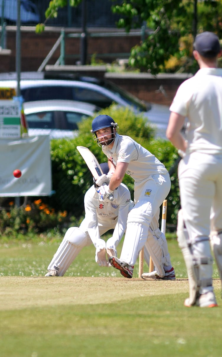 Photo: Steve Pope MDA280522D_SP014
Cricket. Tolchards Devon Cricket League C Division (West). South Devon 1st XI versus Yelverton Bohemians 1st XI.