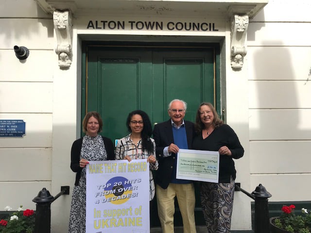 From left: Alton Town Council town clerk Leah Coney, Biola Ameri, Ian Champness and Lisa Hillan