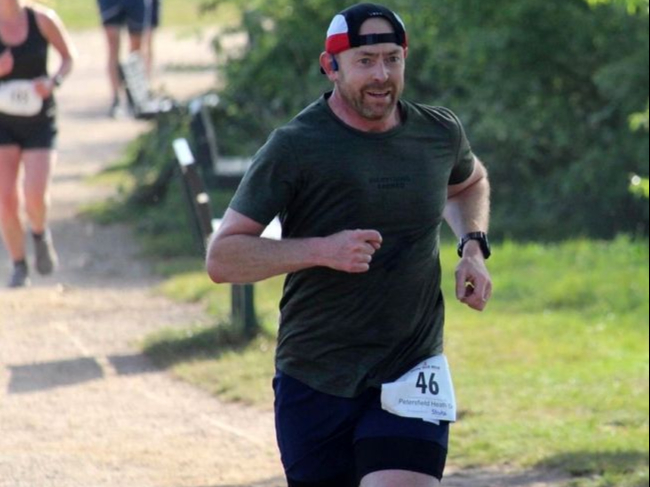 Dean Kellaway at the local Runnyhoneys 5k