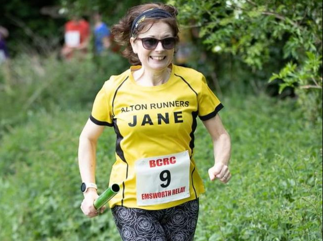 Jane Law looking strong. Picture by Douglas Maclean