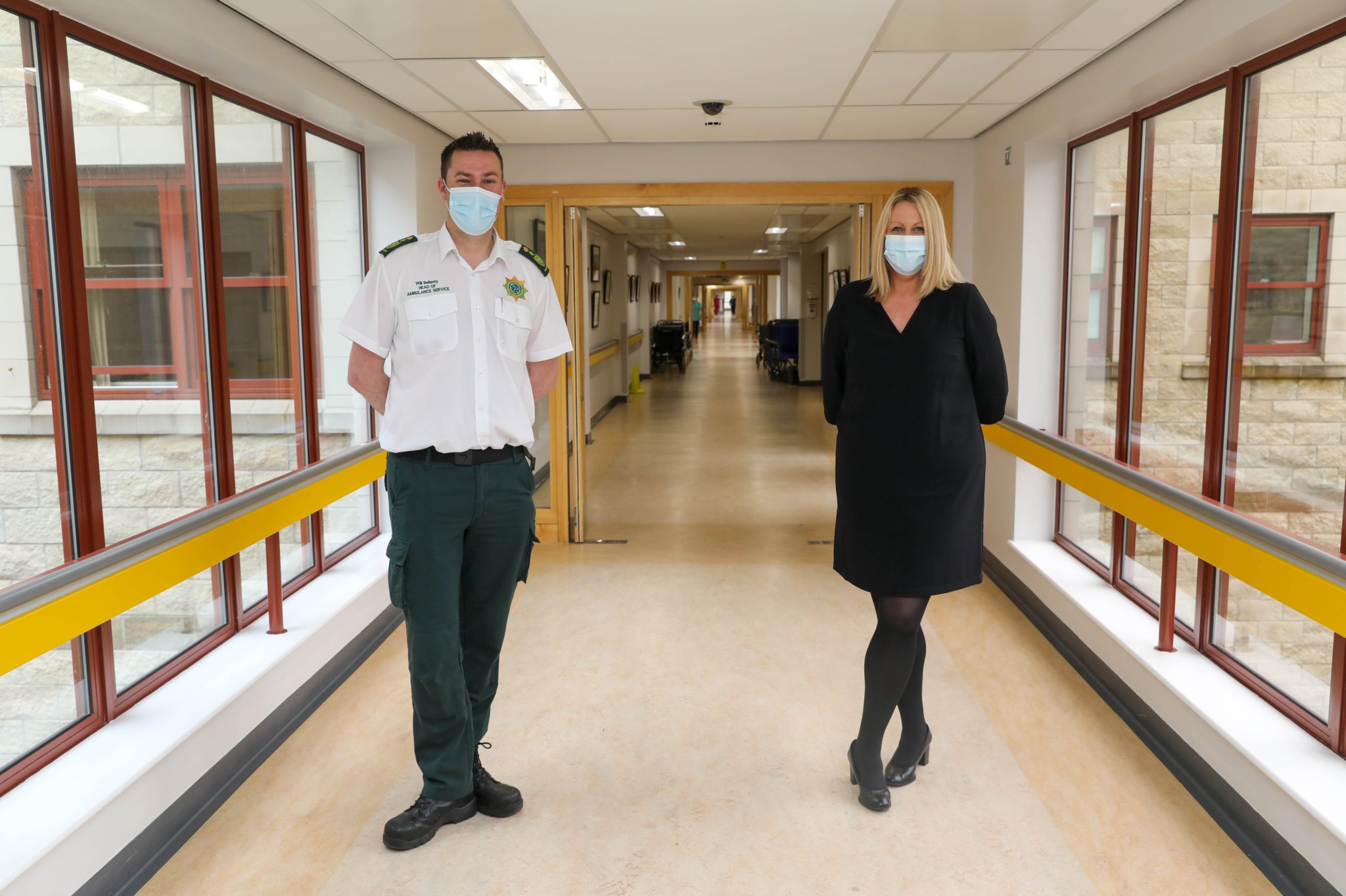 Will Bellamy, Head of Ambulance Service & Teresa Cope, Chief Executive Officer Manx Care. Photograph by Callum Staley (CJS Photography)