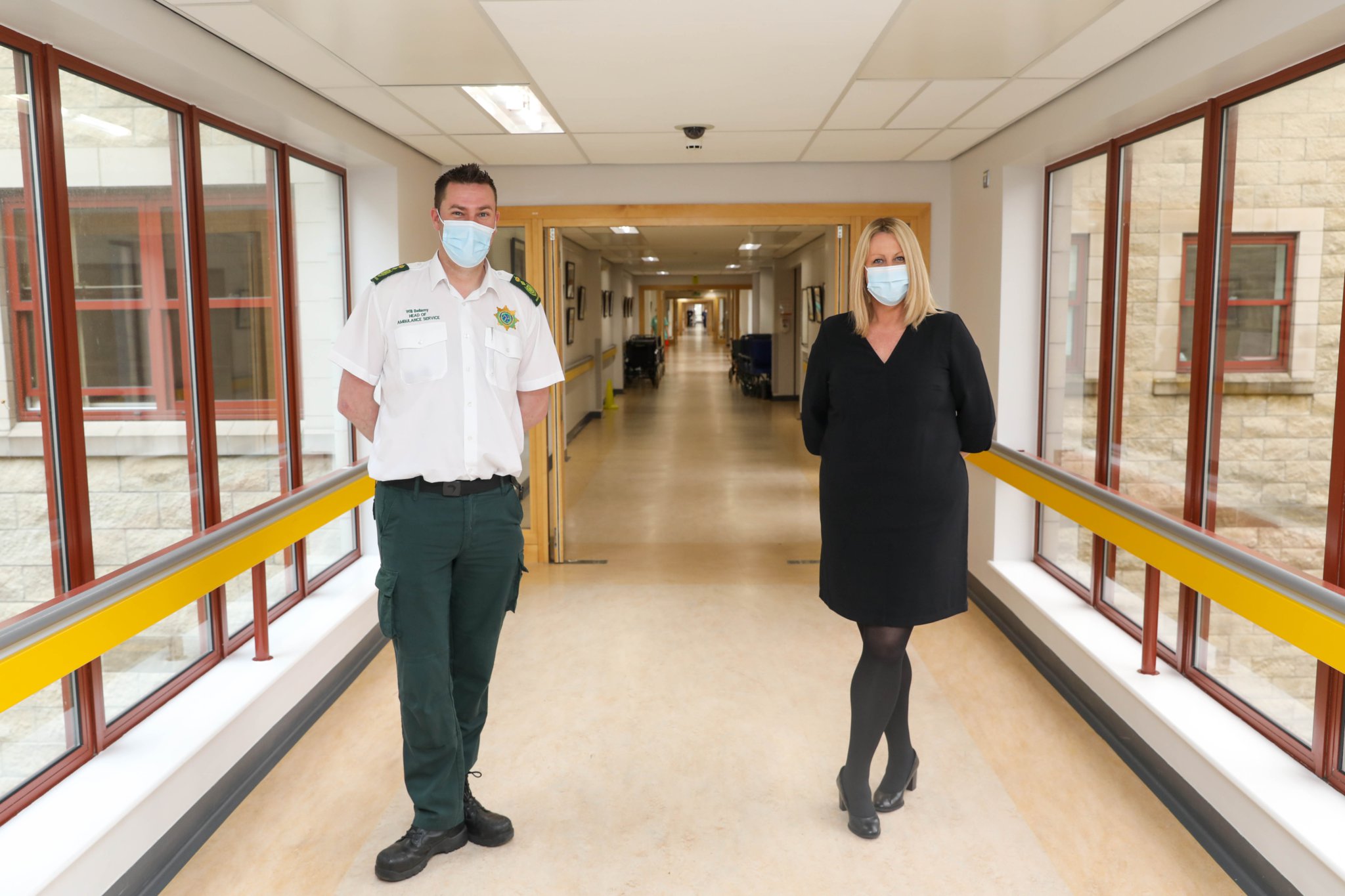 Will Bellamy, Head of Ambulance Service & Teresa Cope, Chief Executive Officer Manx Care. Photograph by Callum Staley (CJS Photography)