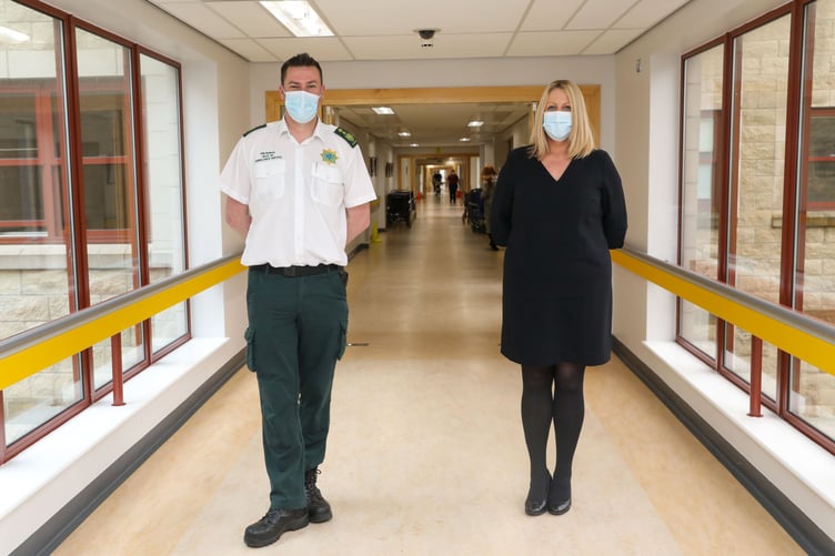 Will Bellamy, Head of Ambulance Service & Teresa Cope, Chief Executive Officer Manx Care. Photograph by Callum Staley (CJS Photography)