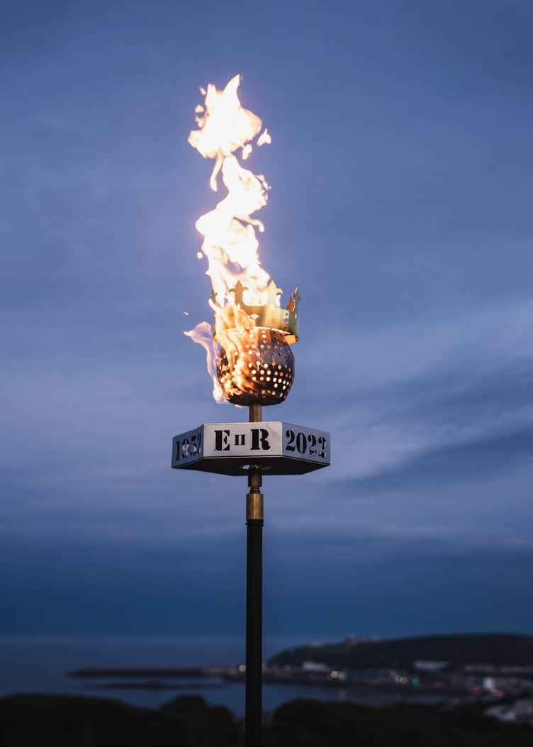 The beacon on St Ninian's Church, Douglas