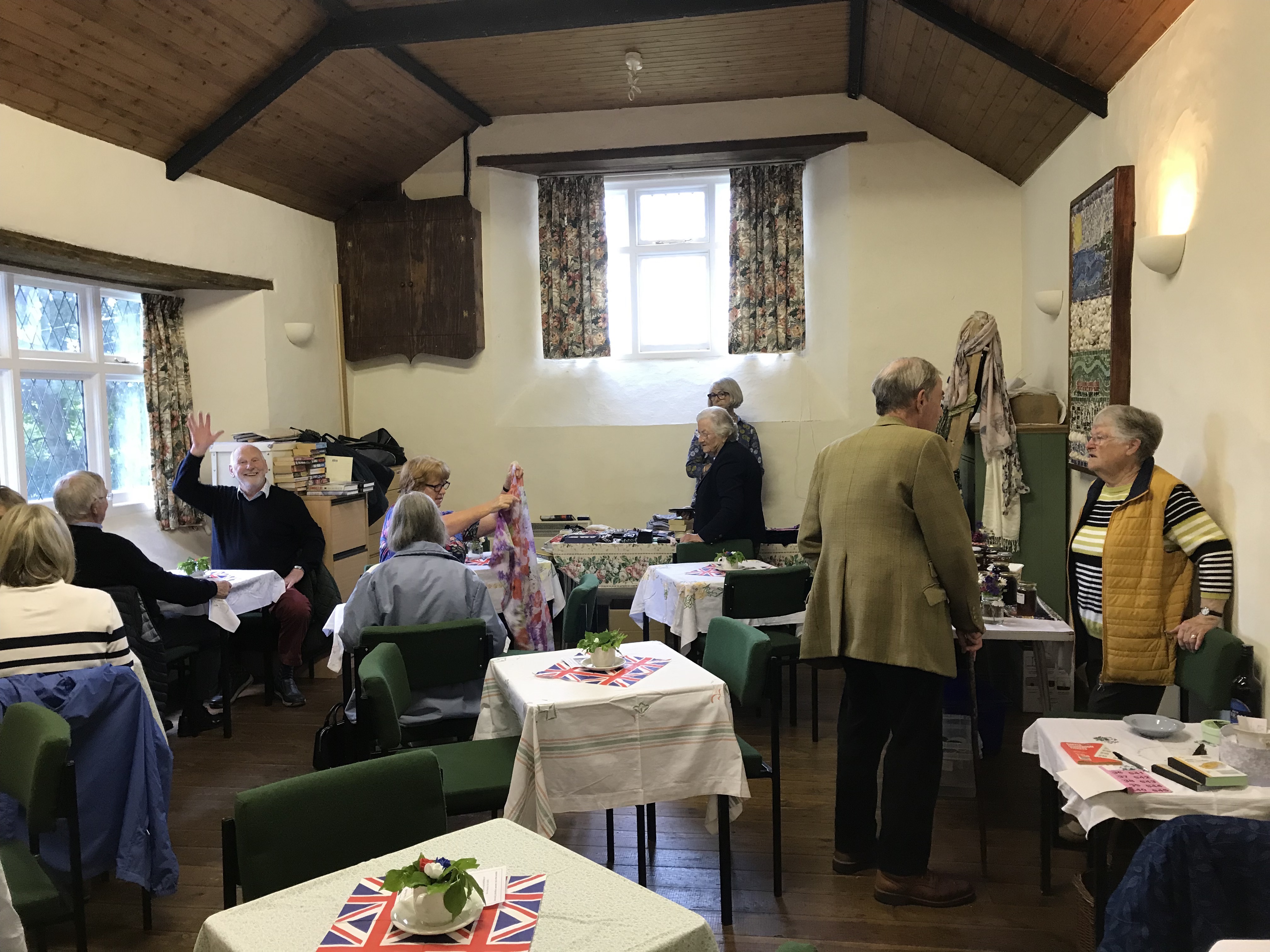 Tea on the green - in the church house!